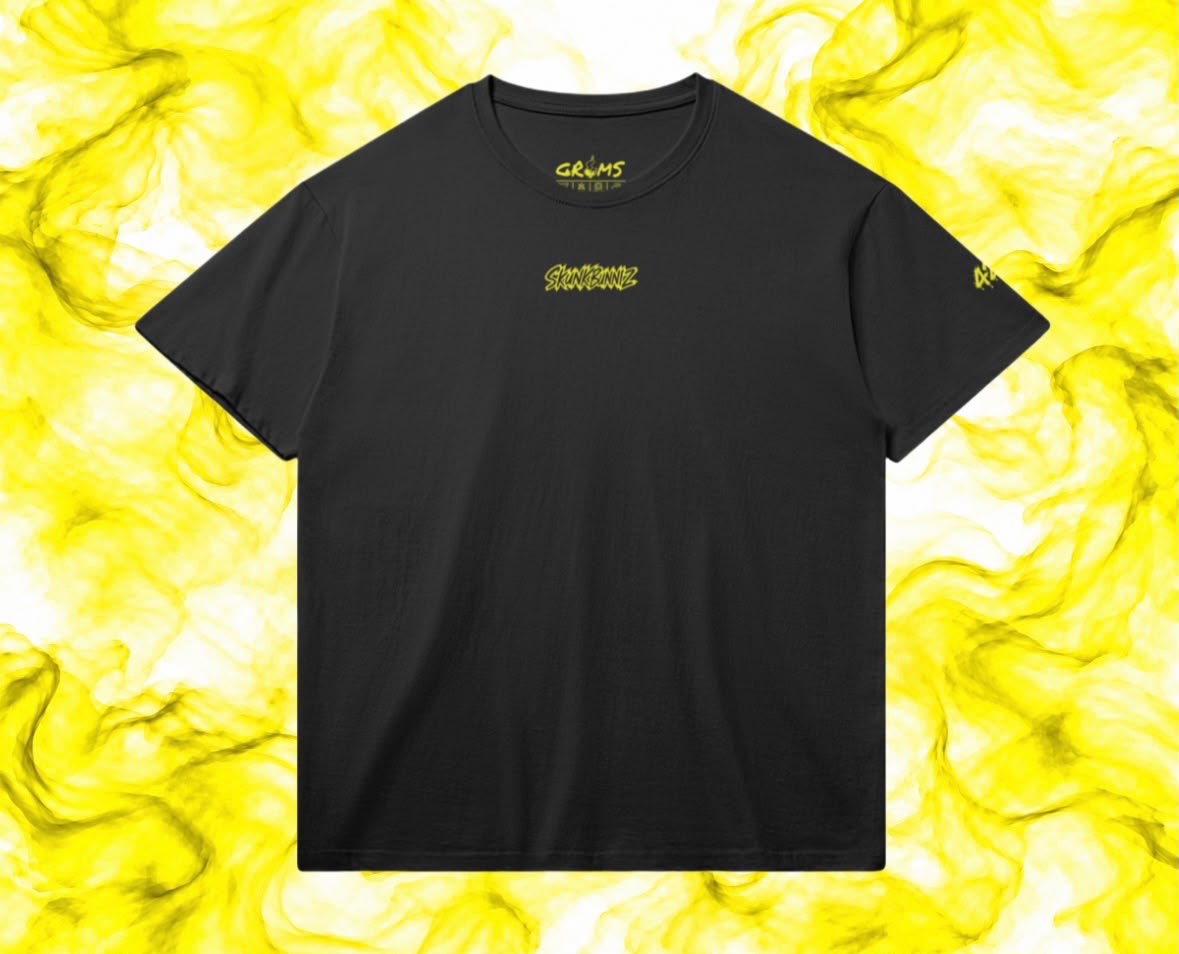 SKUNKBUNNIZ GANJA HEAD BLACK T-SHIRT