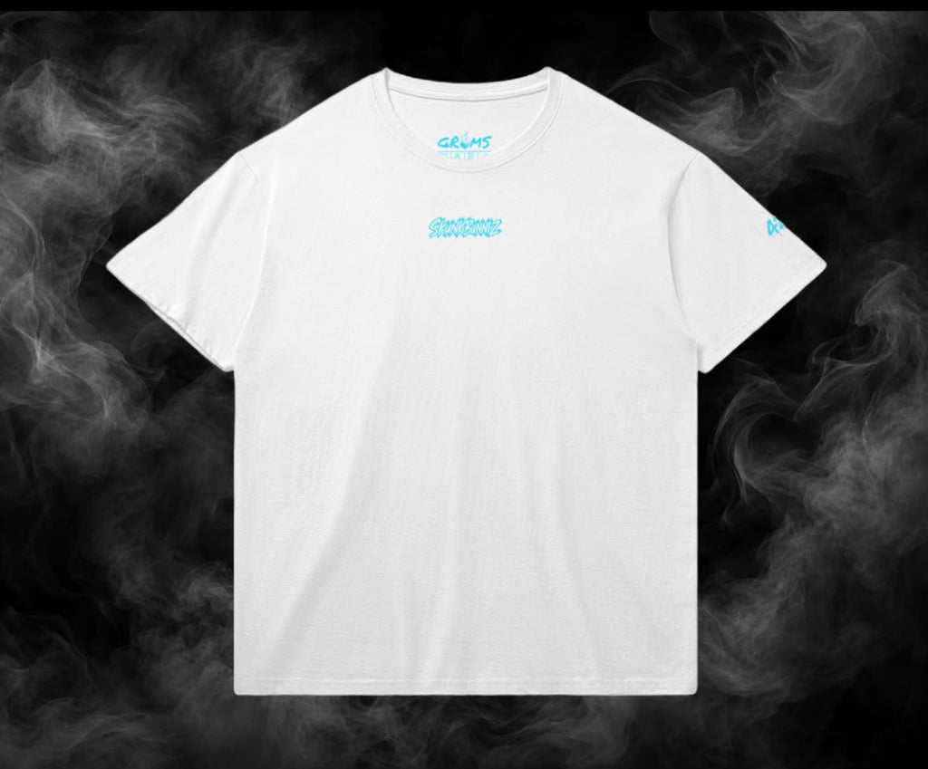SKUNKBUNNIZ GANJA HEAD WHITE T-SHIRT