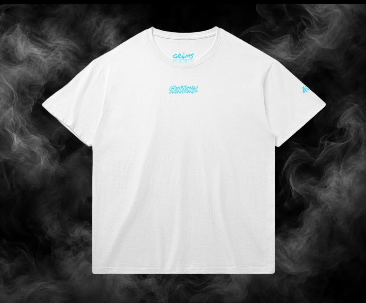 SKUNKBUNNIZ GANJA HEAD WHITE T-SHIRT