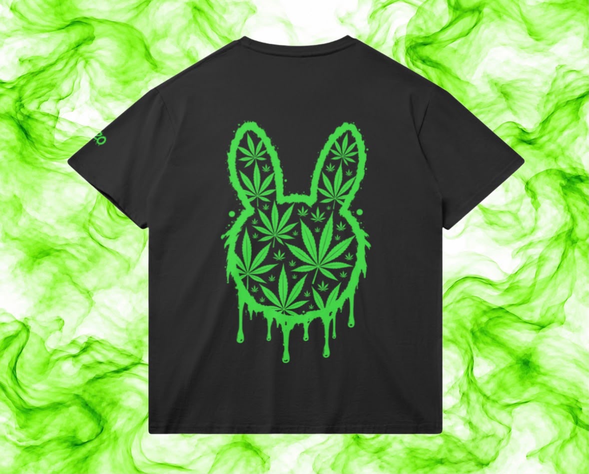 SKUNKBUNNIZ GANJA HEAD BLACK T-SHIRT