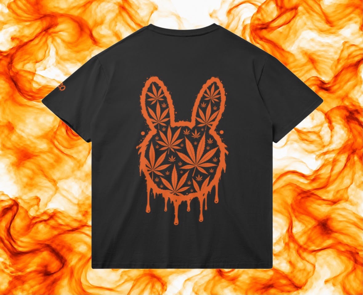 SKUNKBUNNIZ GANJA HEAD BLACK T-SHIRT