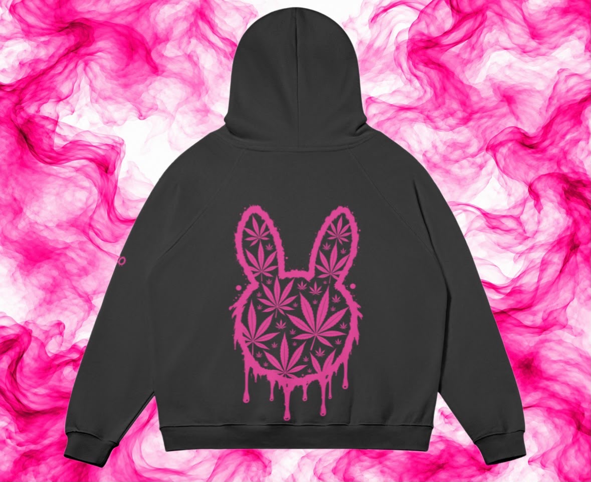 Ganja Head Skunkbunniz Black Hoodie
