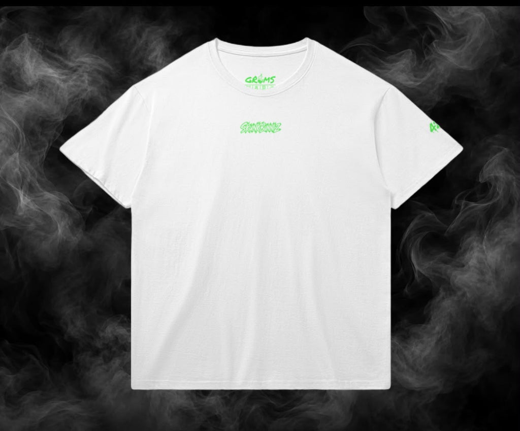 SKUNKBUNNIZ GANJA HEAD WHITE T-SHIRT