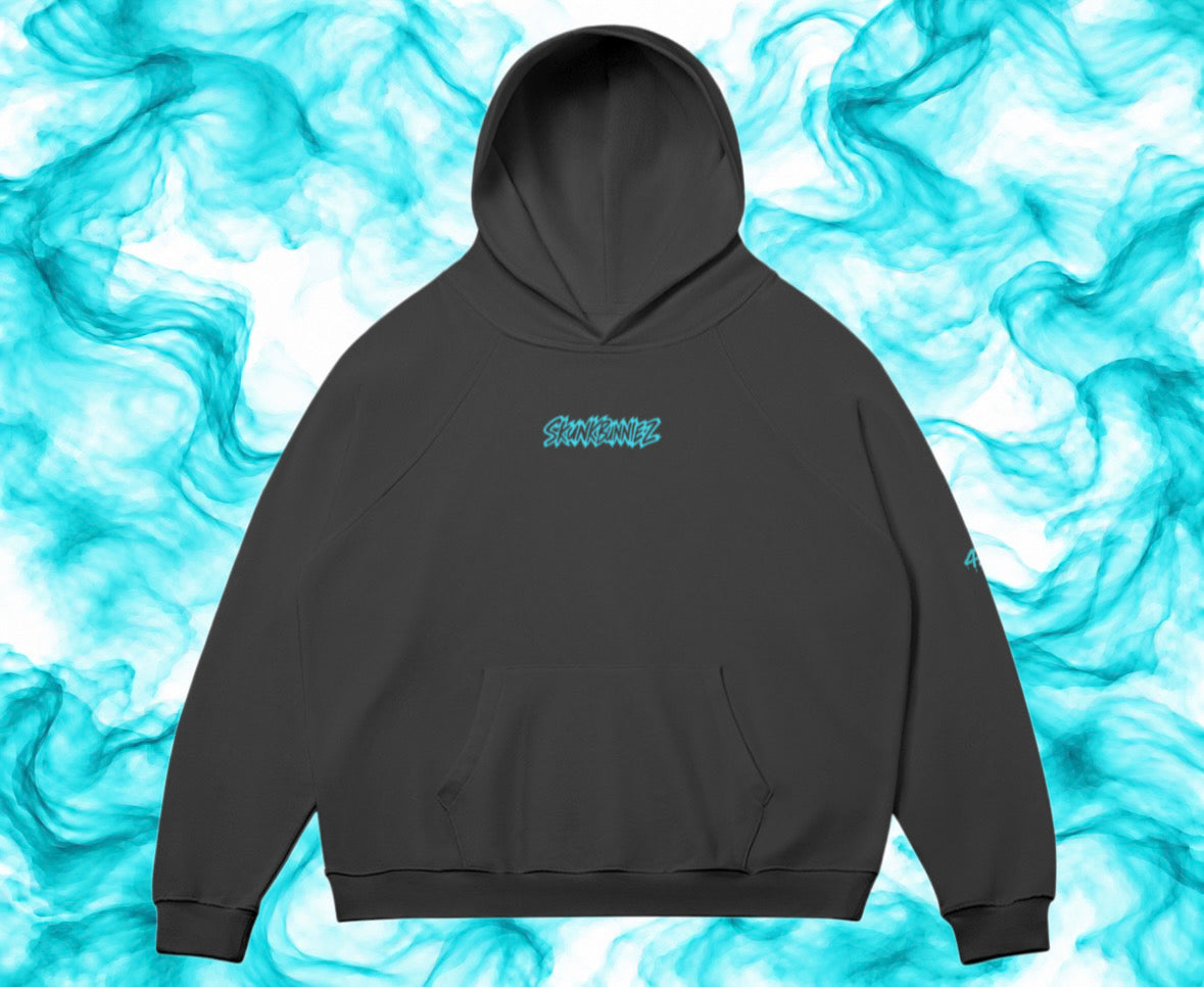 GANJA HEAD SKUNKBUNNIEZ BLACK HOODIE