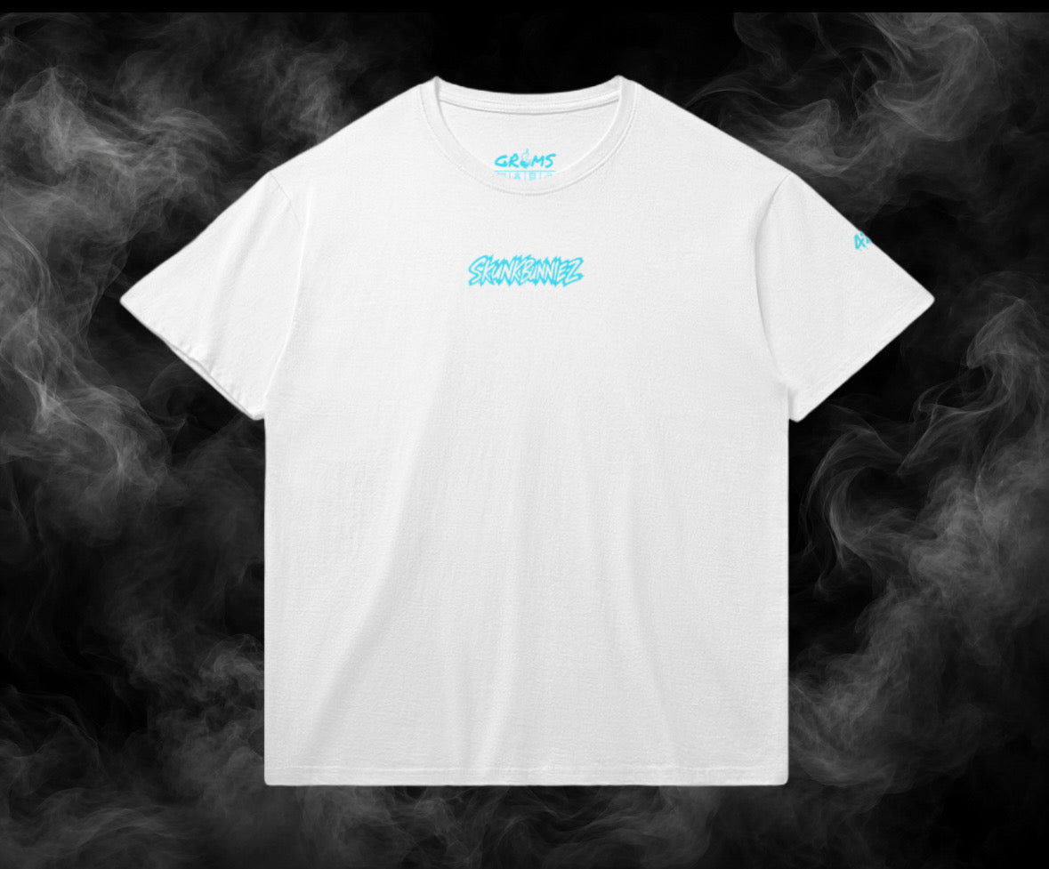 SKUNKBUNNIEZ GANJA HEAD WHITE T-SHIRT