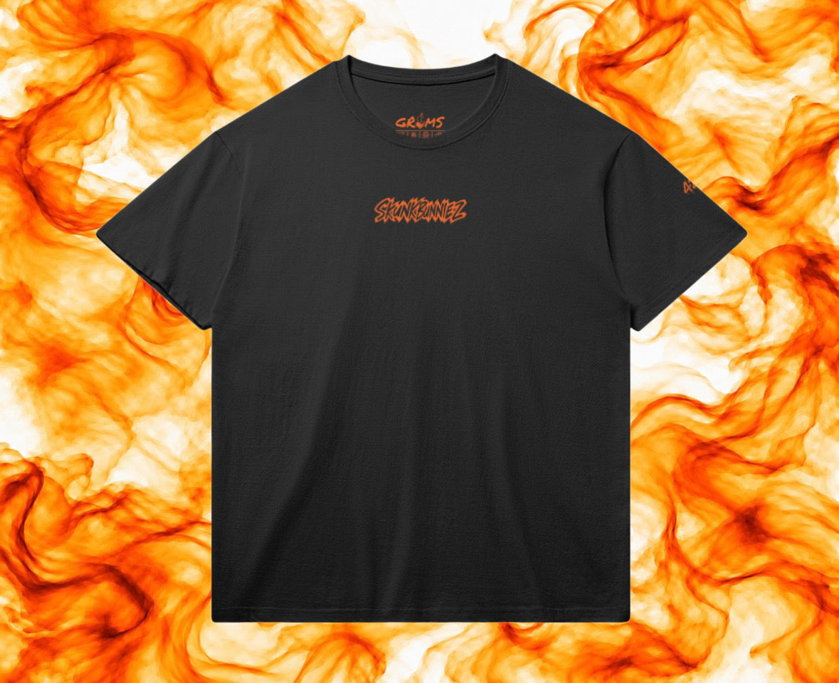 SKUNKBUNNIEZ GANJA HEAD BLACK T-SHIRT