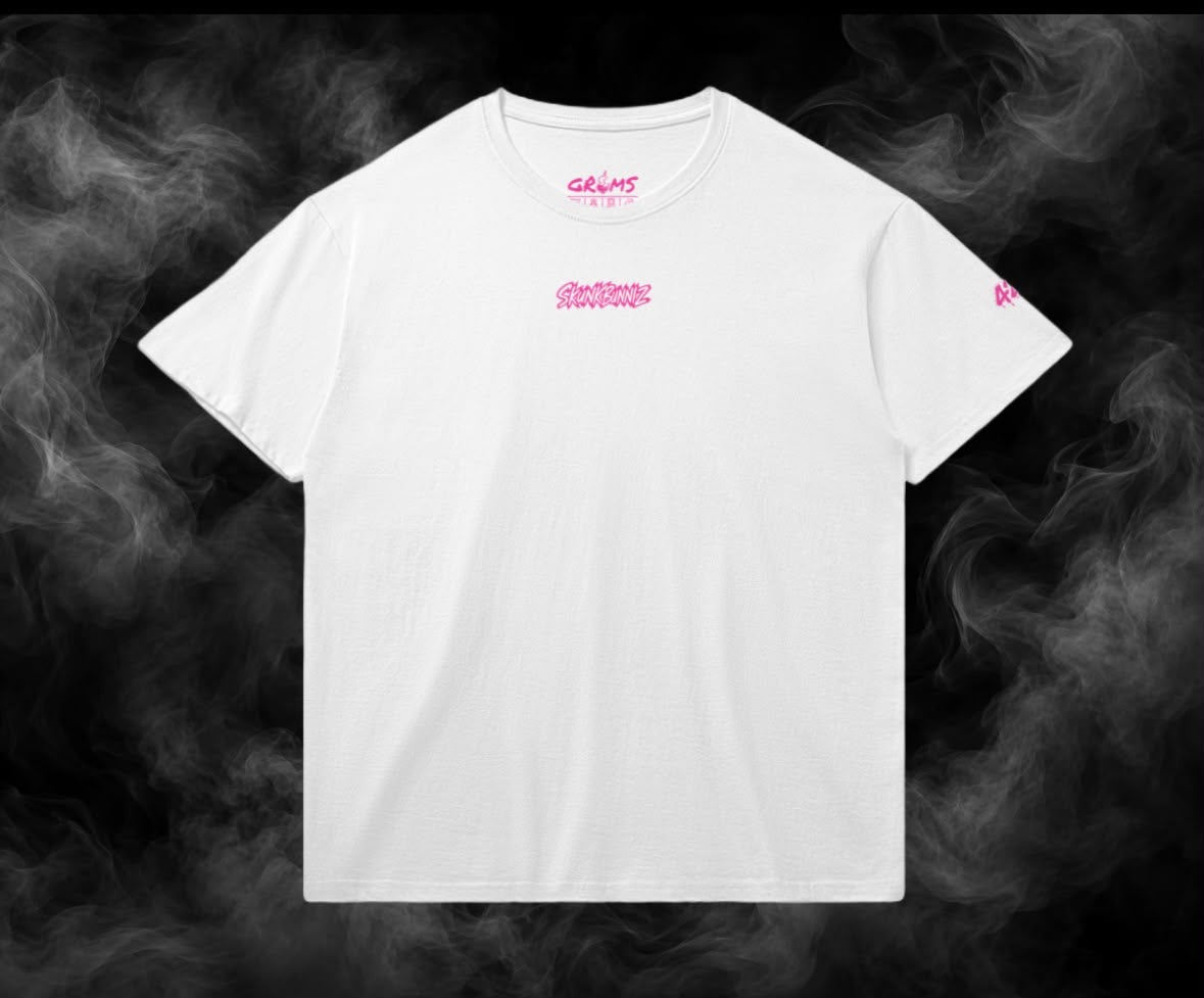 SKUNKBUNNIZ GANJA HEAD WHITE T-SHIRT