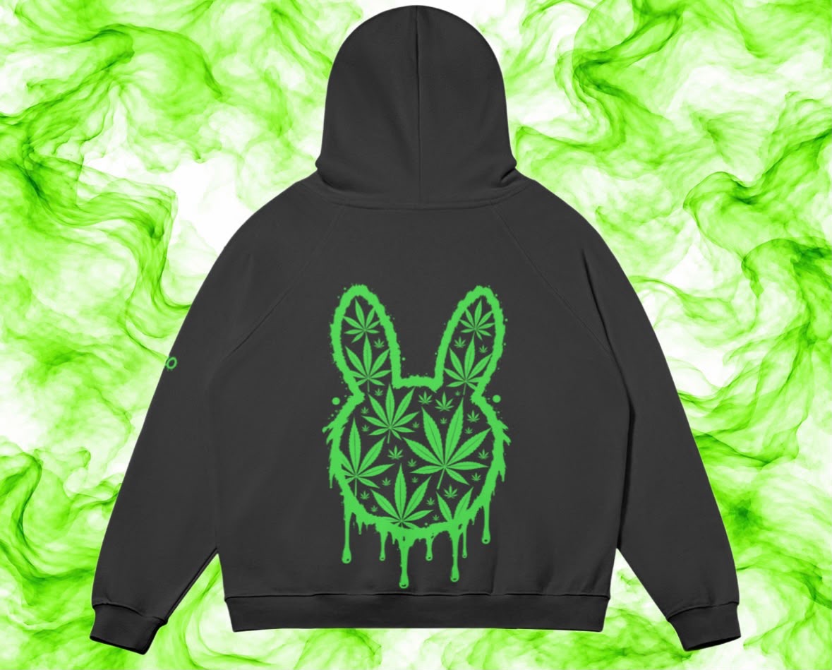 Ganja Head Skunkbunniz Black Hoodie