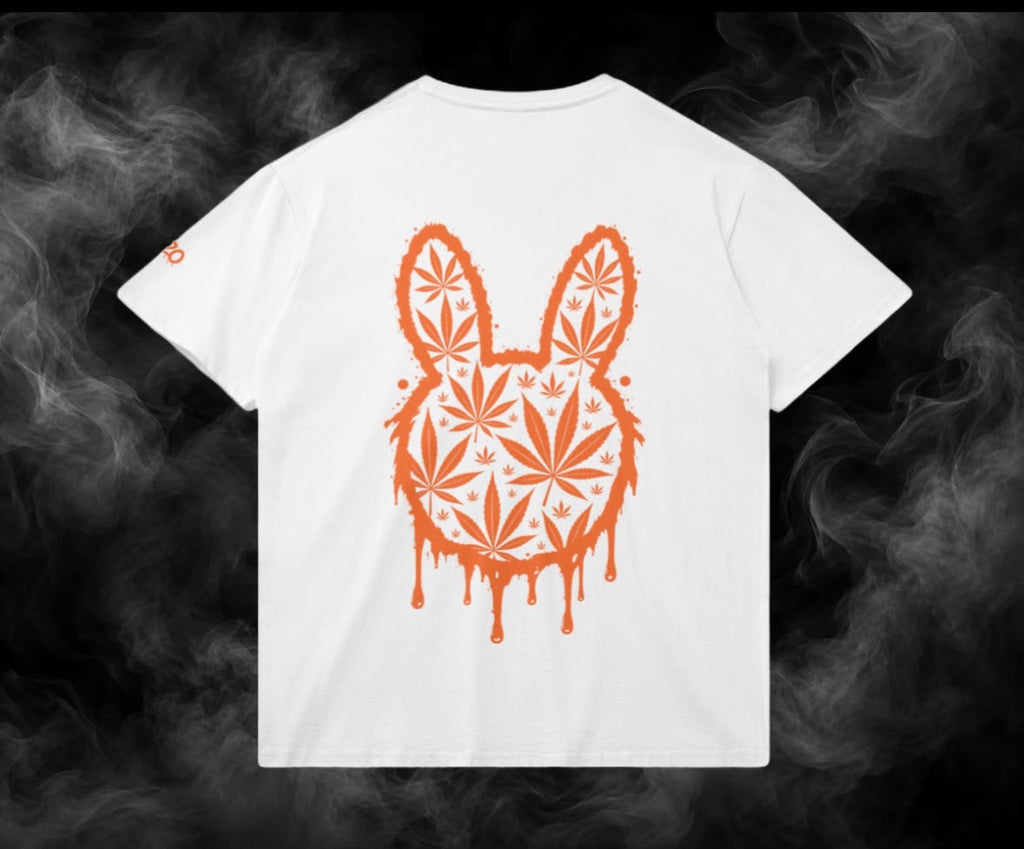 SKUNKBUNNIZ GANJA HEAD WHITE T-SHIRT