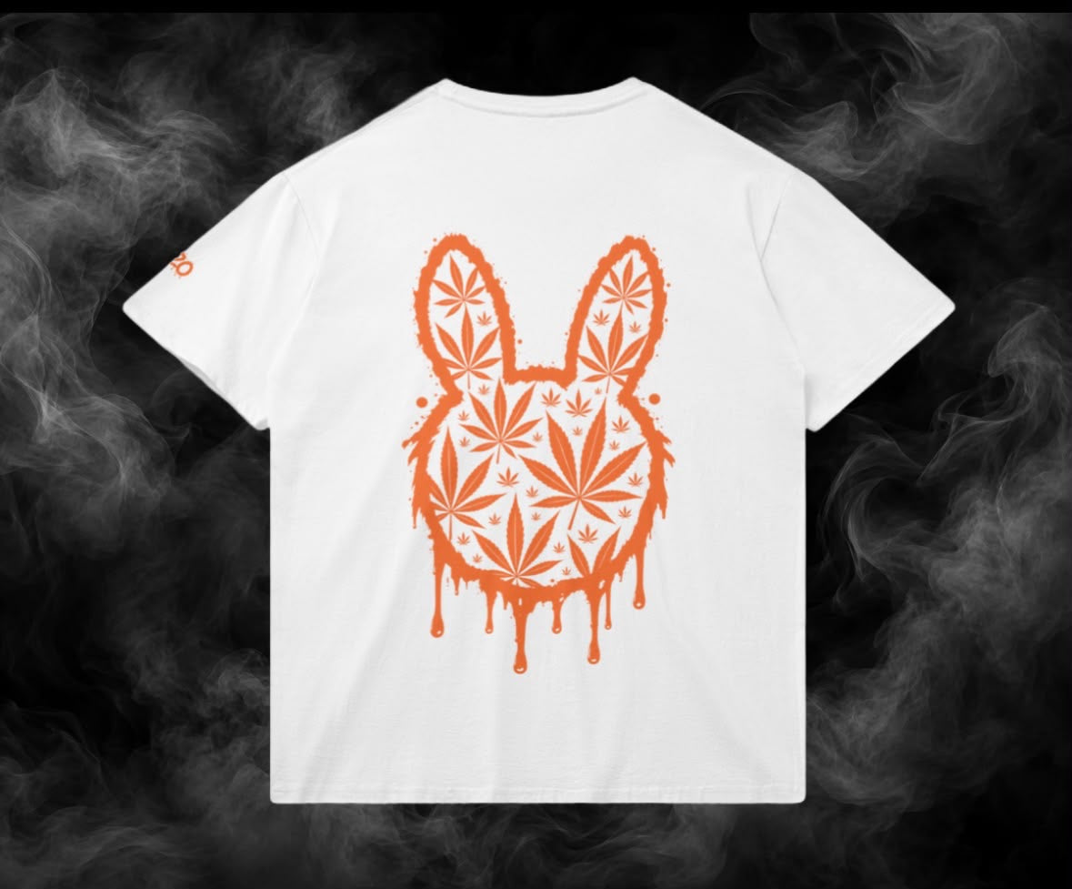 SKUNKBUNNIZ GANJA HEAD WHITE T-SHIRT