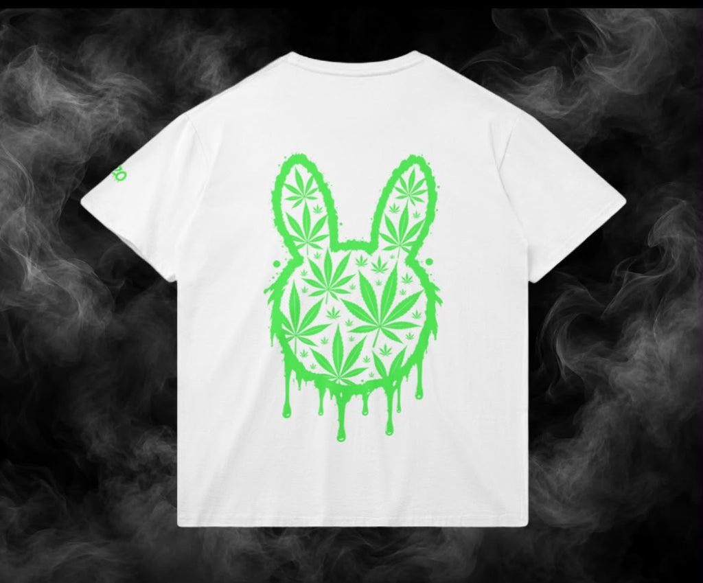 SKUNKBUNNIZ GANJA HEAD WHITE T-SHIRT