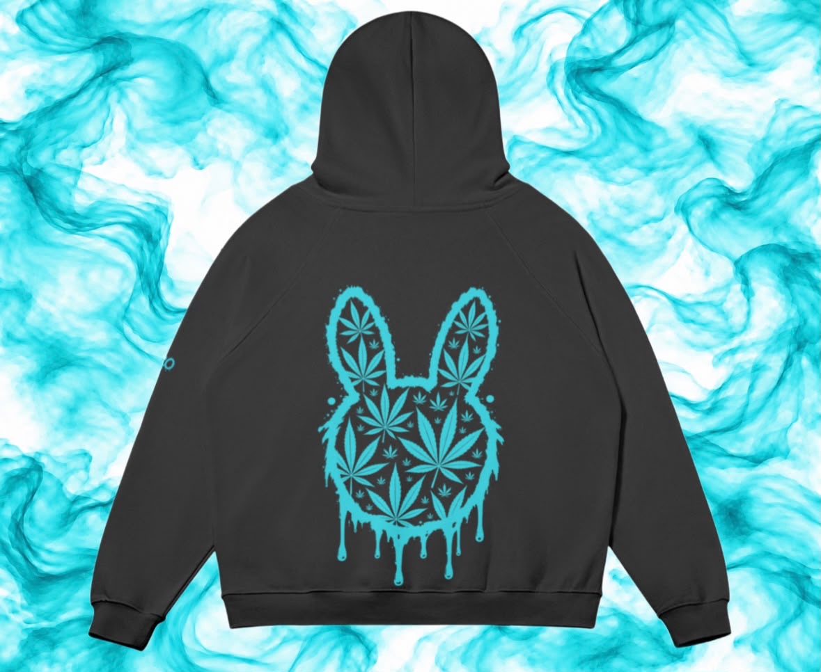 Ganja Head Skunkbunniz Black Hoodie