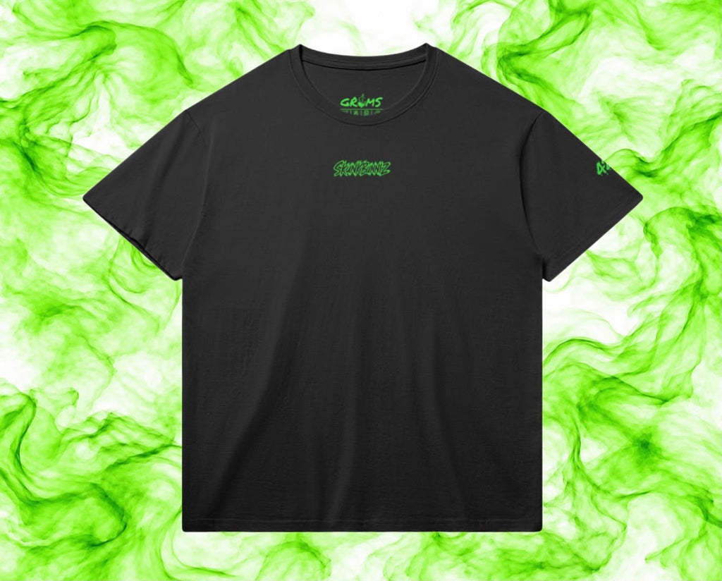 SKUNKBUNNIZ GANJA HEAD BLACK T-SHIRT