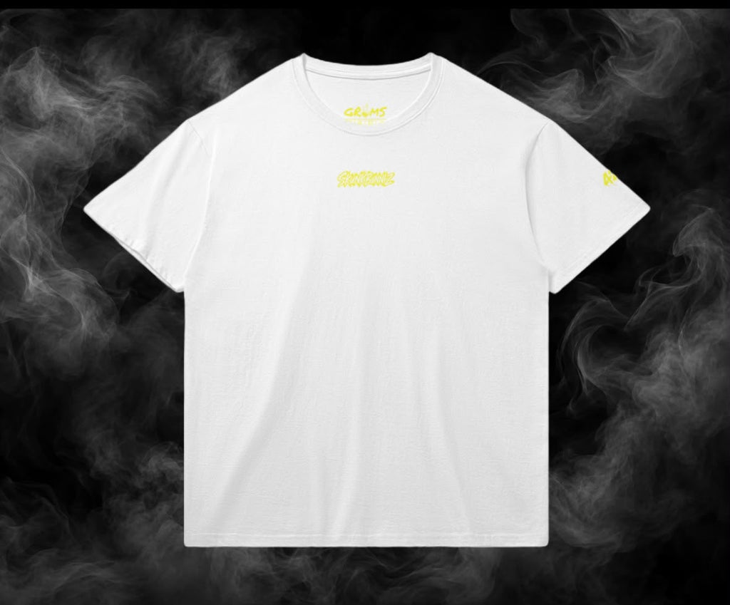 SKUNKBUNNIZ GANJA HEAD WHITE T-SHIRT