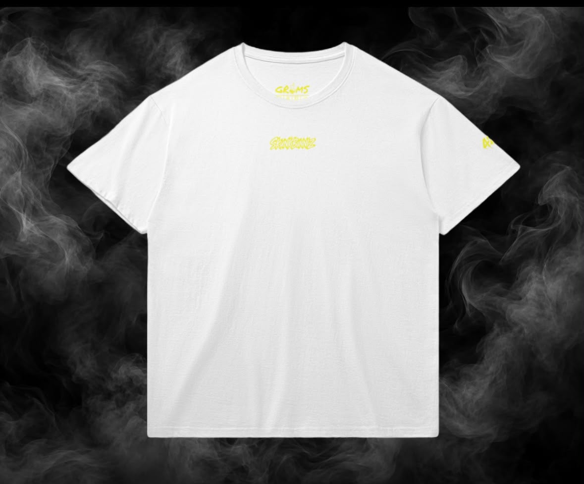 SKUNKBUNNIZ GANJA HEAD WHITE T-SHIRT