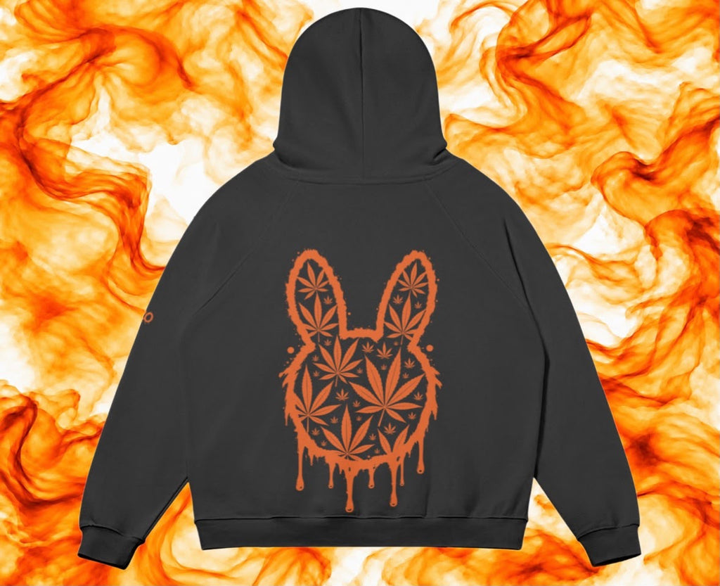 Ganja Head Skunkbunniz Black Hoodie