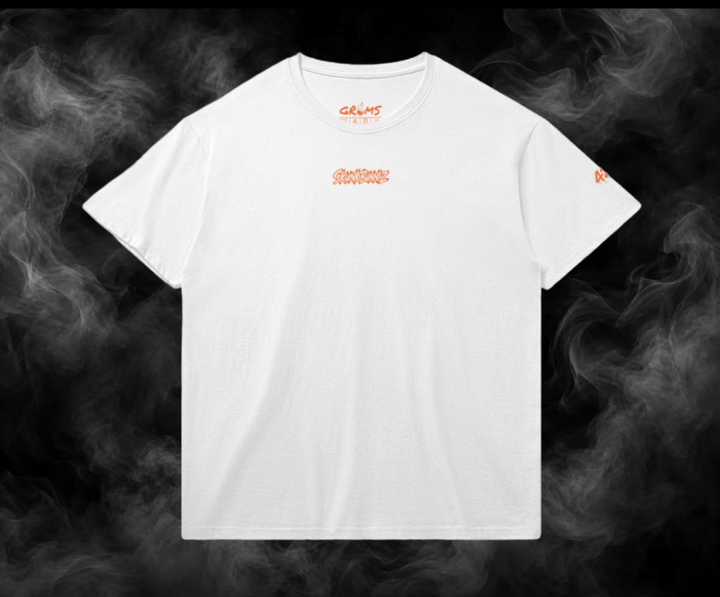SKUNKBUNNIZ GANJA HEAD WHITE T-SHIRT